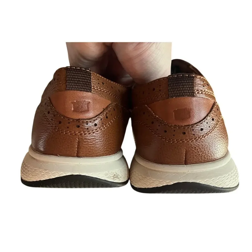 Florsheim Kids Shoes Size 5.5 M Brown Leather Comforttech Sneaker Style